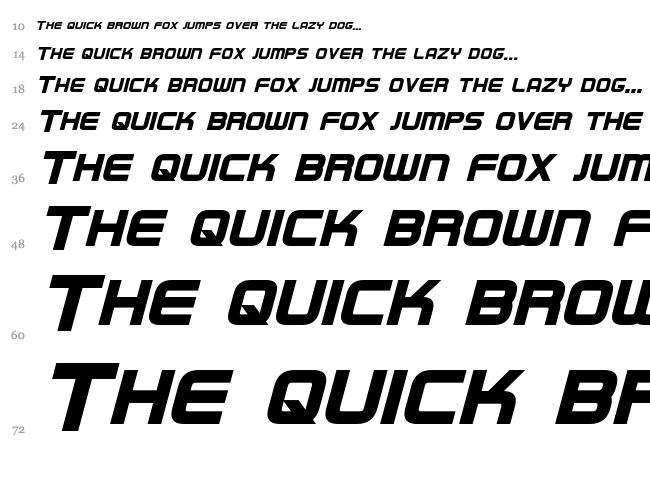 Regen font waterfall